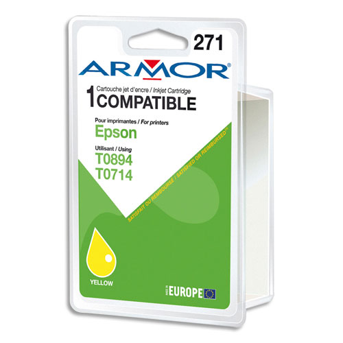 ARMOR Cartouche compatible Jet d'encre Jaune EPSON T0714 - T0894 B12317R1