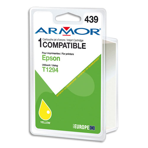 ARMOR Cartouche compatible Jet d'encre Jaune EPSON T1294 B12595R1