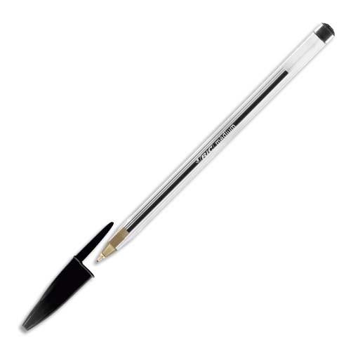 BIC Cristal Original Stylos-Bille Pointe Moyenne (1,0 mm) - Noir