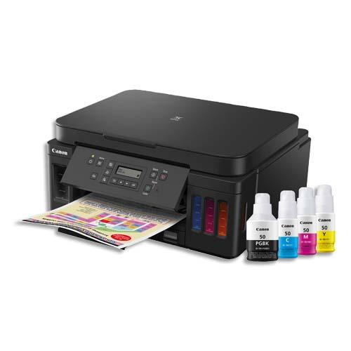 CANON Multifonction Jet d'encre couleur 3 en 1 MEGA TANK PIXMA G6050 3113C006 (dont eco-taxe de 0,50 €)