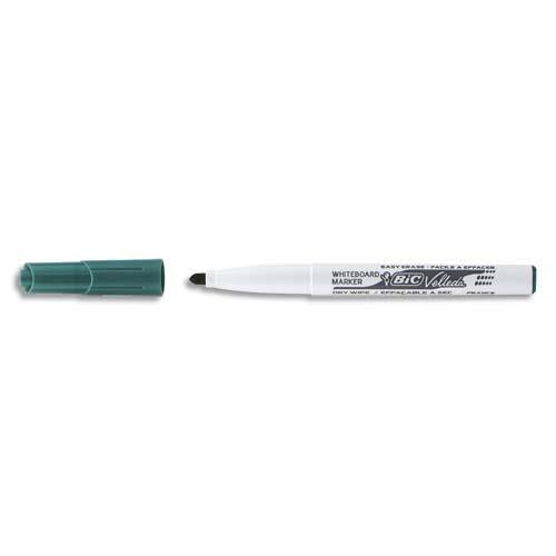 BIC Velleda 1741 Feutres pour Tableau Blanc Effaçables à Sec, Pointe Conique Moyenne - Vert