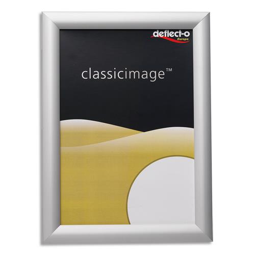 DEFLECTO Porte-visuel avec cadre clipsable A4. Livré avec fixation. Dim : 24 x 32,7 x 1,2 cm