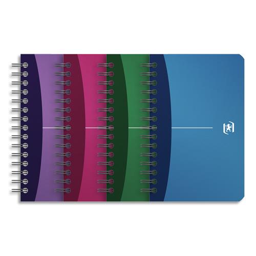 OXFORD Carnet spiralé 9 x 14 cm 180 pages 90g petits carreaux 5x5. Couverture polypro