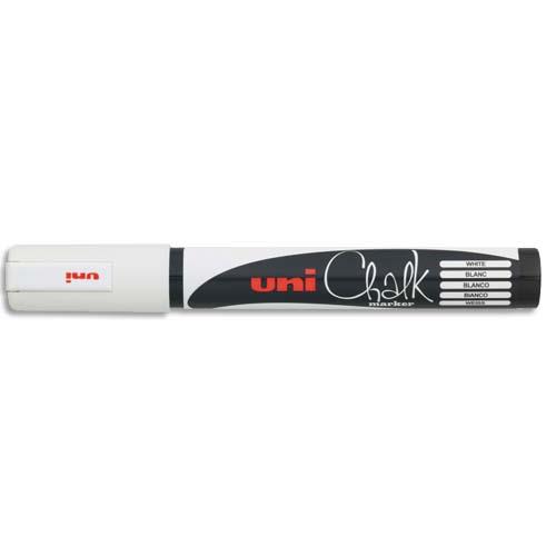 [476680] UNI-BALL Marqueur craie CHALK MARKER, pointe ogive moyenne Blanc