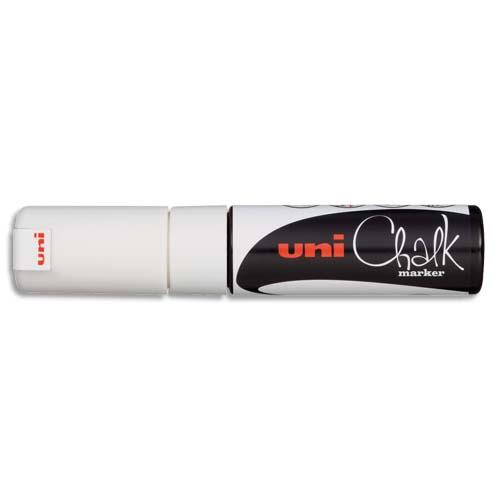 [476712] UNI-BALL Marqueur craie CHALK MARKER, pointe biseautée large Blanc