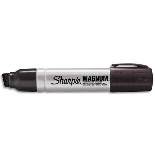 [478866] SHARPIE Marqueur Indélébile SHARPIE Extra -Large pointe biseautée Noir, corps métal