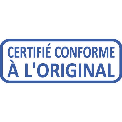 [486888] TRODAT Timbre formule CERTIFIE CONFORME A L'ORIGINAL - Xprint à encr.auto.Bleu. Dim.empreinte 45x16mm