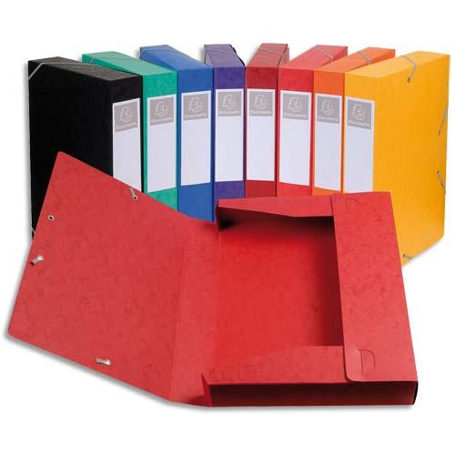 [488134] EXACOMPTA Boîte de classement dos 5 cm, en carte lustrée 7/10e coloris assortis