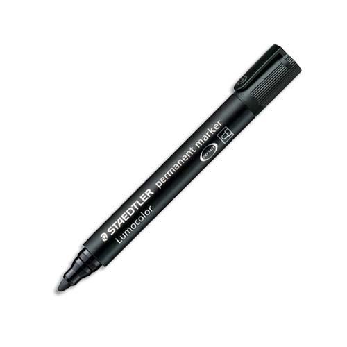 [489679] STAEDTLER Marqueur permanent pointe ogive corps plastique encre Noire à base d'alcool ne sèche pas 352