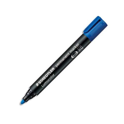 [489687] STAEDTLER Marqueur permanent pointe ogive corps plastique encre Bleue à base d'alcool ne sèche pas 352
