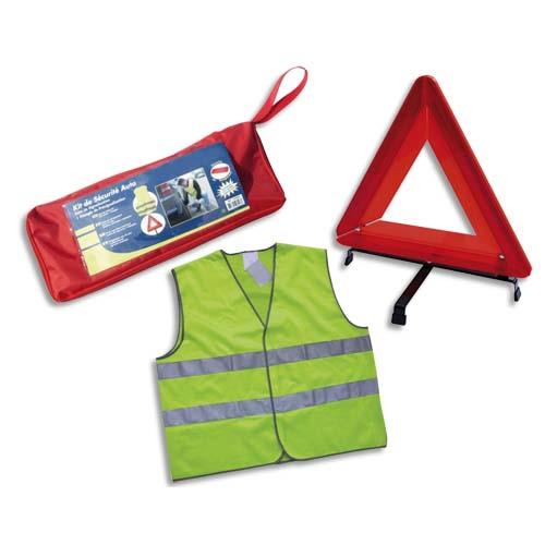 [491858] LABORATOIRES ESCULAPE Equipement véhicules - triangle, gilet, et housse de rangement