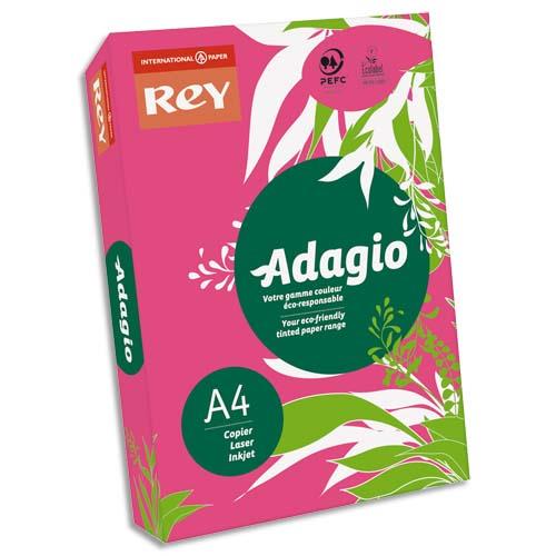 [497046] INAPA Ramette 500 feuilles papier couleur intense ADAGIO grenadine intense A4 80g