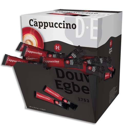 [517076] DOUWE EGBERTS Boîte de 80 sticks en poudre de cappuccino, 9,5g par stick