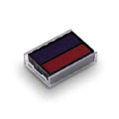 [521299] TRODAT Boîte 10 recharges 6/4750 pour appareils 4750/4755/4760/4941. Bicolore Bleu et Rouge