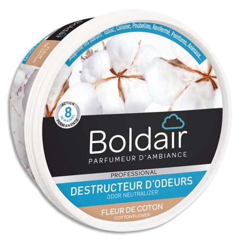 [523236] BOLDAIR Pot 300g Gel destructeur d'odeurs Fleur de Coton