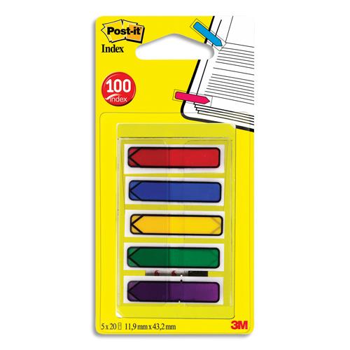 [525126] POST-IT Dévidoir 5x20 marque-pages flèches