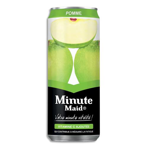 [527250] MINUTE MAID Canette de jus de pomme de 33cl