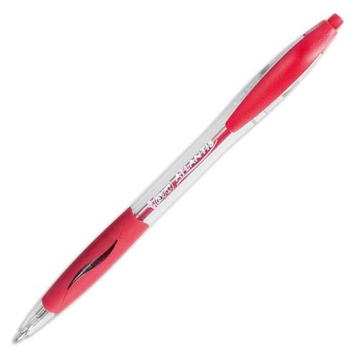[528025] BIC Atlantis Classic Stylos-Bille Rétractables Pointe Moyenne (1,0 mm) - Rouge