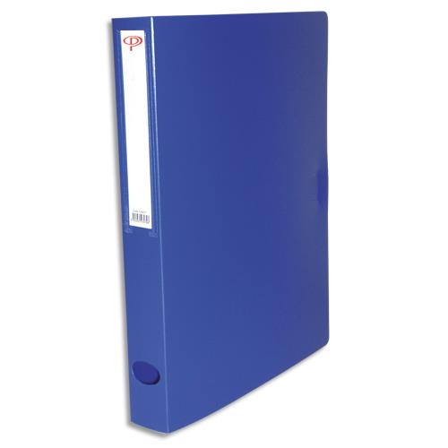 [528077] PERGAMY Boîte de classement dos de 4 cm, en polypropylène 7/10e. Coloris bleu