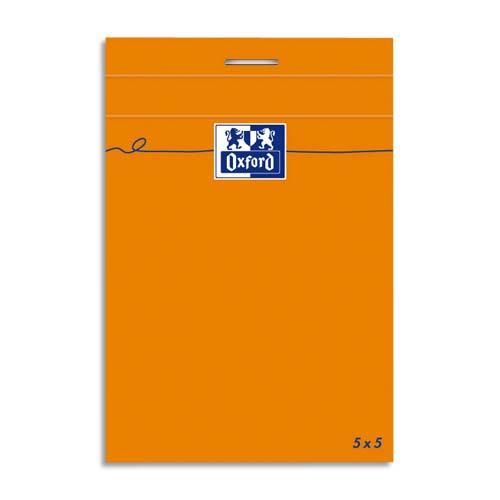 [529233] OXFORD Bloc IDEA format 10,5 x 14,8 cm 80 grammes réglure 5x5 301204