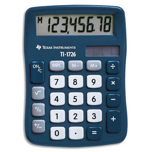 [532681] TEXAS INSTRUMENTS Calculatrice de bureau TI-1726 - 1726/FBL/11E1 (dont eco-taxe de 0,08 €)