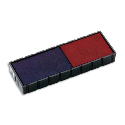 [535183] COLOP Boîte 5 recharges E/12 pour appareils S110/S120/S160. Bicolore Bleu et Rouge