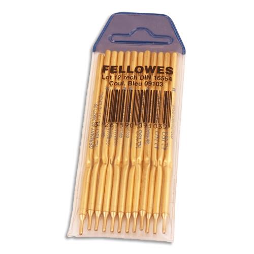 [535939] FELLOWES Recharge pour stylo bille sur socle pointe fine coloris Bleu