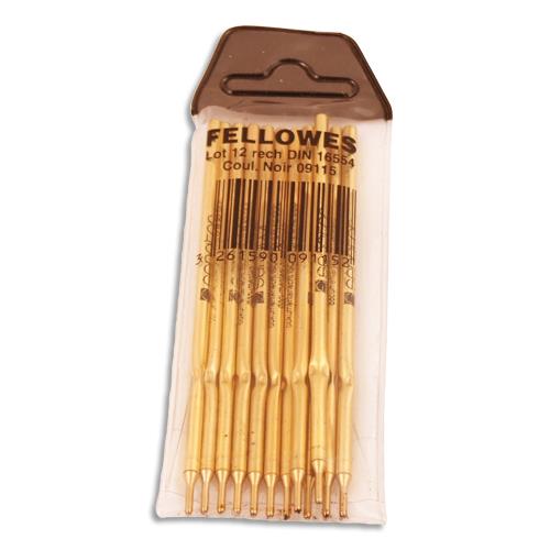 [535947] FELLOWES Recharge pour stylo bille sur socle pointe fine coloris Noir