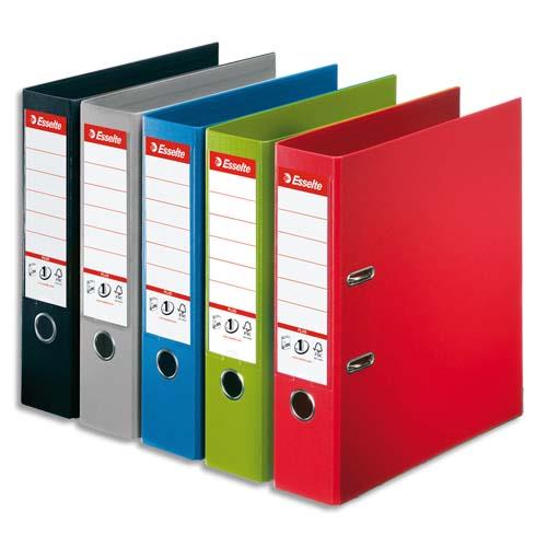 [554375] ESSELTE Classeur à levier Plus Maxi Vivida, A4+, 8 cm, PP, assorti de couleurs