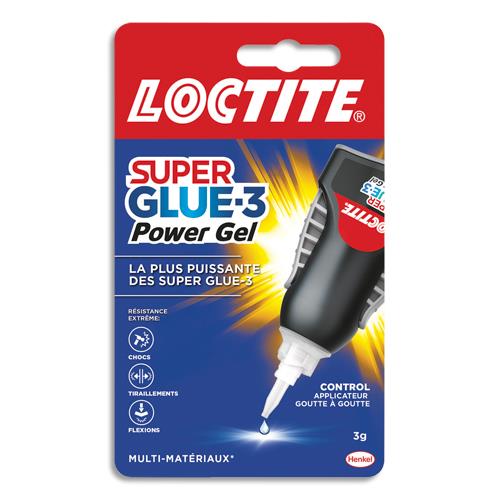 [562710] SUPER GLUE Flacon doser 3g Colle instantanée gel (goute à goute) CONTROL