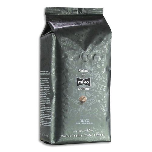 [569840] MIKO CAFE Paquet d'1kg de café moulu Onyx 50% Arabica et 50% Robusta