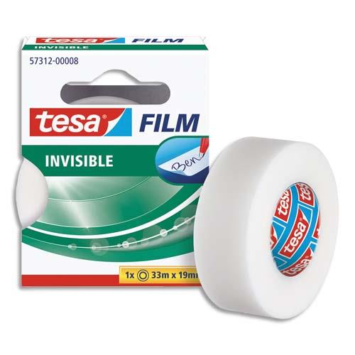 [570309] TESA Ruban adhésif invisible 19 mm x 33 m en boîte individuelle