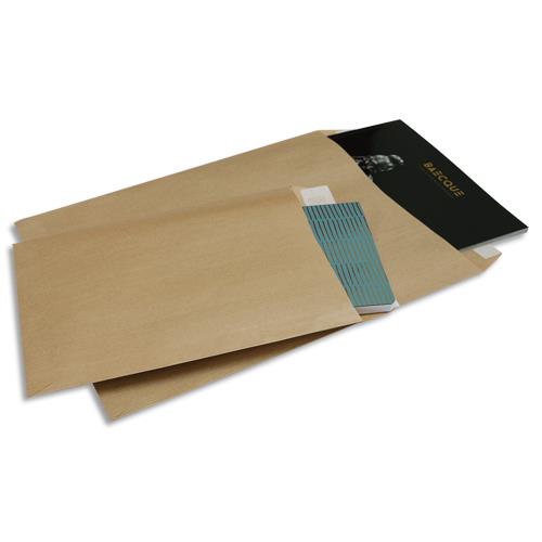 [663575] BONG Paquet de 50 pochettes kraft Milleraies auto-adhésives 90g format 162x229mm C5