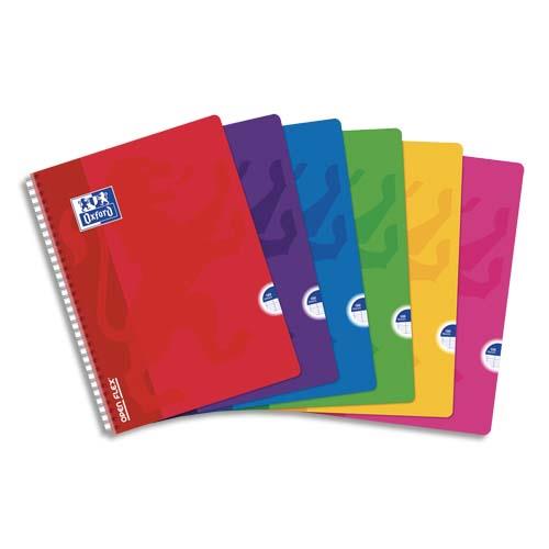 [668591] OXFORD Cahier OpenFlex spirale 180 pages 21x29,7cm grands carreaux Seyès. Couverture polypro