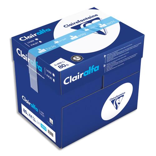 [668858] CLAIREFONTAINE Ramette de 500 feuilles papier Blanc CLAIRALFA 80 grammes format A4 1979