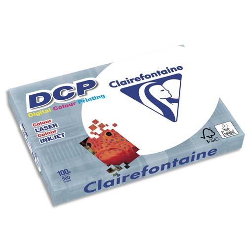 [668904] CLAIREFONTAINE Ramette de 500 feuilles papier Blanc DCP copieur, Laser, Jet d'encre couleur 100 gr A3