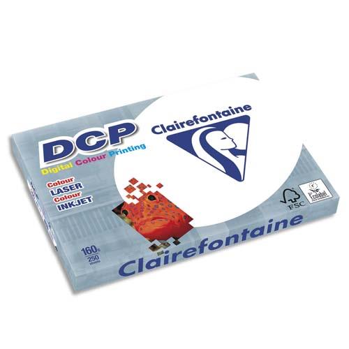 [668920] CLAIREFONTAINE Ramette de 250 feuilles papier Blanc DCP copieur, Laser, Jet d'encre couleur 160 gr A3