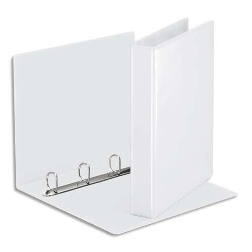 [681380] ESSELTE Classeur à couverture personnalisable sur deux faces en PVC Blanc – dos de 5 cm