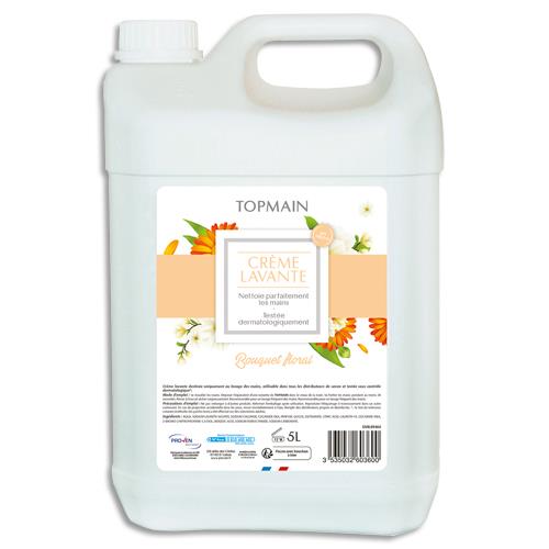 [686345] TOPMAIN Bidon de 5 litres de crème lavante liquide parfum floral