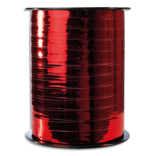 [688358] CLAIREFONTAINE Bobine bolduc de comptoir 250x0,7m. Coloris Rouge métallisé