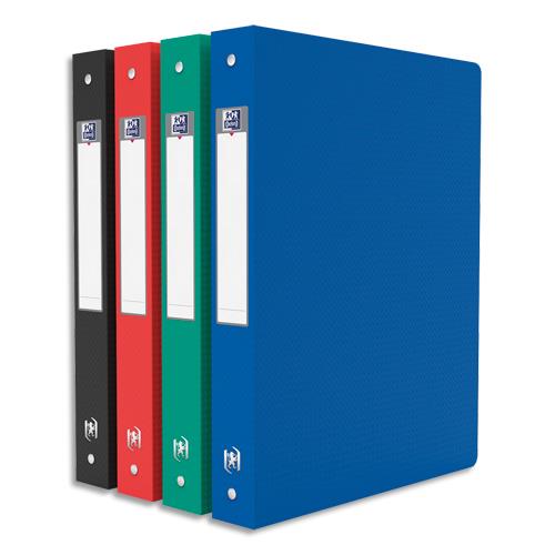 [696961] OXFORD Classeur OXFORD Memphis A4 dos 40 mm 4 anneaux en PP assortis classique