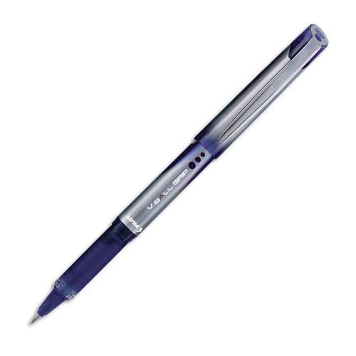 [699801] PILOT Stylo roller pointe métal 1 mm encre liquide Noire + régulateur de débit V-BALL GRIP