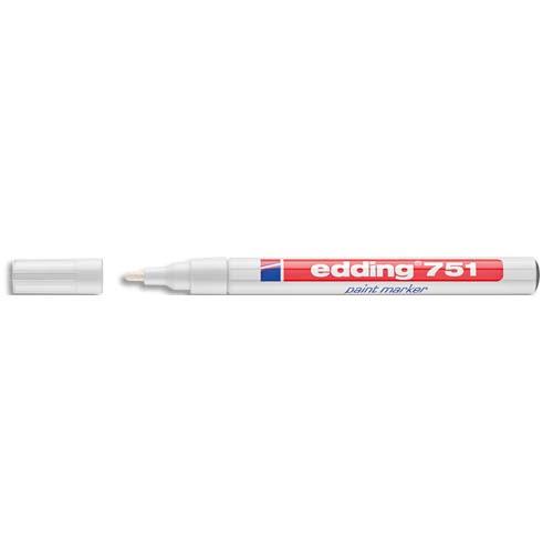 [700990] EDDING Marqueur peinture encre permanente Blanche pour toutes surfaces pointe fine