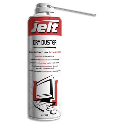 [700996] JELT Aérosol dépoussiérant gaz sec DRY DUSTER inflammable 650 ml brut–500ml net, poids Net 275g 00