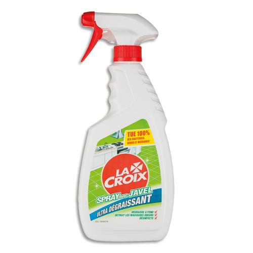 [701234] LA CROIX Spray 500 ml Javel ultra dégraissante Bactéricide Fongicide