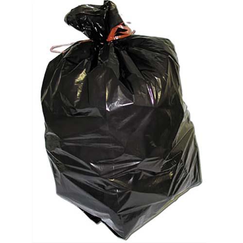 [701241] Carton de 200 sacs poubelles 130L Noirs 20 microns en polyéthylène super économiques