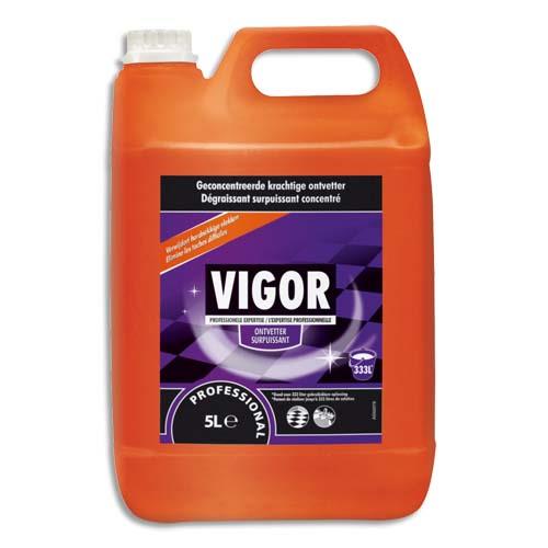 [701250] VIGOR Bidon de 5 Litres Nettoyant Détergent surpuissant dégraissant concentré PH11