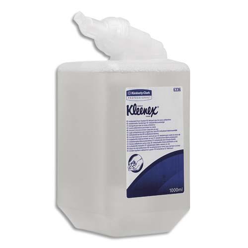 [702714] KLEENEX Recharge d'1 Litre Crème lavante antiseptique sans colorant ni parfum pour distributeur Aquarius