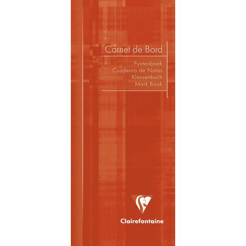 [703077] CLAIREFONTAINE Carnet de bord 8,5x20cm 32 pages (feuillets détachables et pré-imprimé). Couv pelliculée.