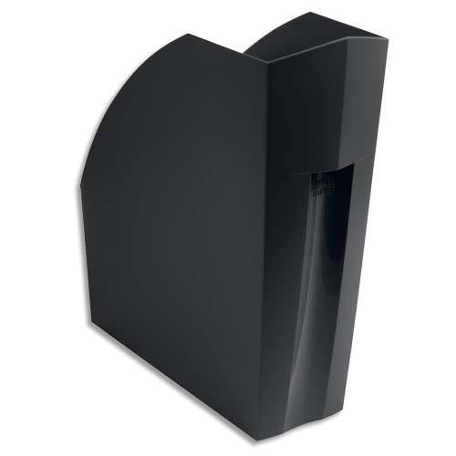 [704938] EXACOMPTA Porte-revues ECO BLACK en PP recyclé, dos 11 cm. Dim : H32 x P29,2 cm